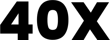 40X